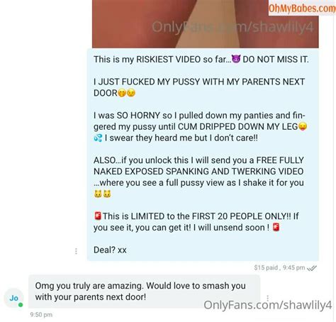 lilyshaw leaked|Lily Shaw / lilyshaw.1 / lilyshawof / shawlily4 nude OnlyFans ...